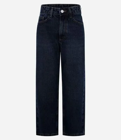 Pantalón Cropped Reta Jeans con Lavado Clássica