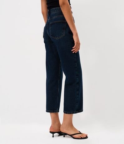 Pantalón Cropped Reta Jeans con Lavado Clássica 5