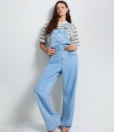 Peto Recto en Jeans con Asas Ajustables 4