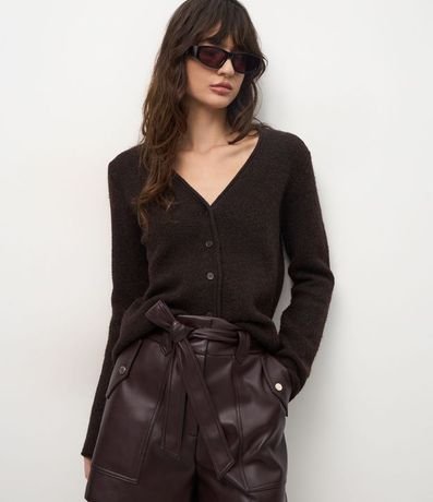 Cardigan en Punto con Cierre Delantero en Botones 1