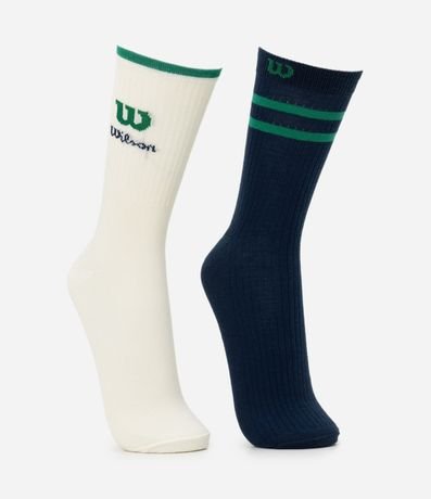 Kit con 2 Pares de Medias Caña Larga Wilson 2