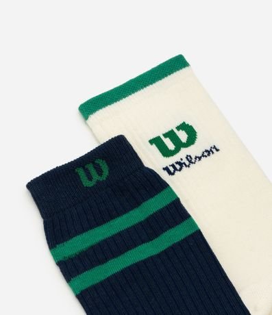 Kit con 2 Pares de Medias Caña Larga Wilson 4