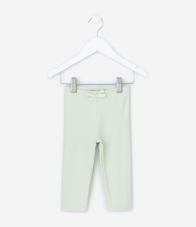 Pantalón Infantil Legging en Algodón con Moña – Talle 0 a 18 Meses 2
