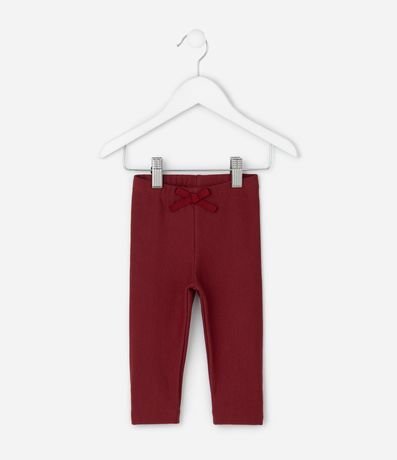 Pantalón Infantil Legging en Algodón con Moña – Talle 0 a 18 Meses 2