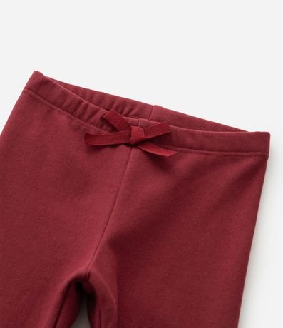 Pantalón Infantil Legging en Algodón con Moña – Talle 0 a 18 Meses 6