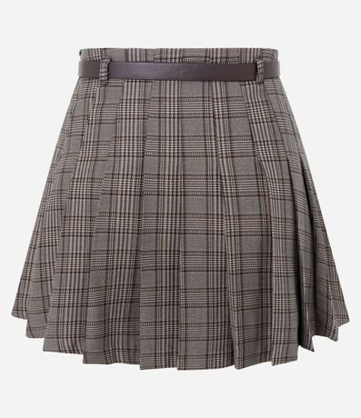 Short Pollera Plegado de Sastre con Cinturón Ajustable 2