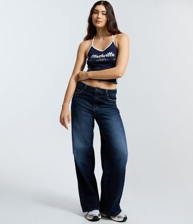 Top Frente Única con Lettering Nashville y Detalle Lateral 2