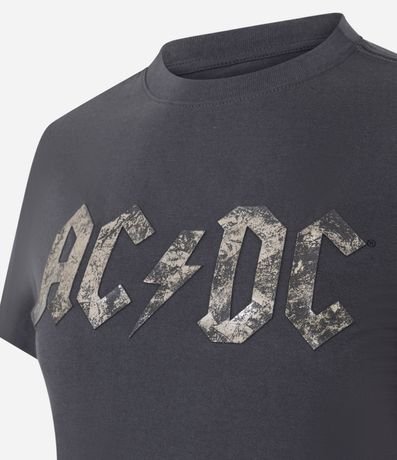 Blusa Baby Tee en Algodón con Estampado AC/DC 5