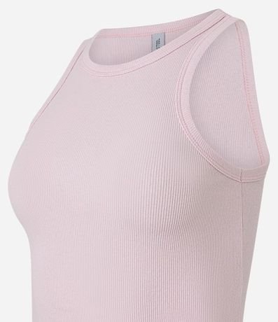 Blusa Musculosa Básica en Rib con Ligera Textura 5