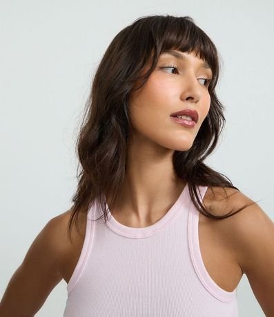 Blusa Musculosa Básica en Rib con Ligera Textura 3