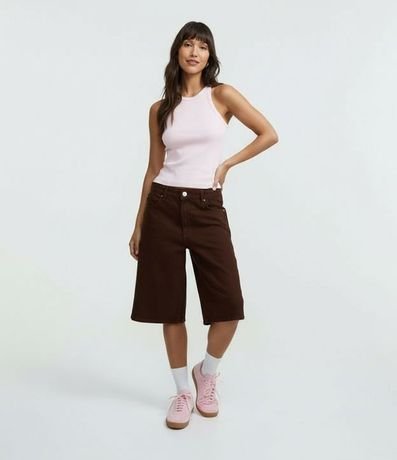 Blusa Musculosa Básica en Rib con Ligera Textura 4