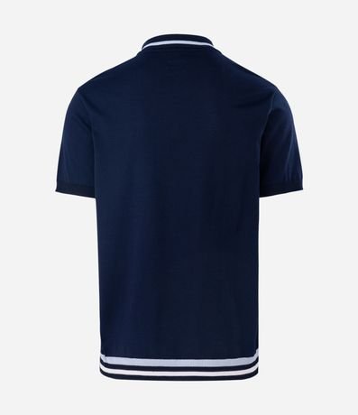 Polo con Bolsillo y Rayas en el Cuello y Bajo 2