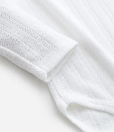 Body Infantil en Cotton Pointelle con Cuello Americano – Talle RN a 18 Meses 5