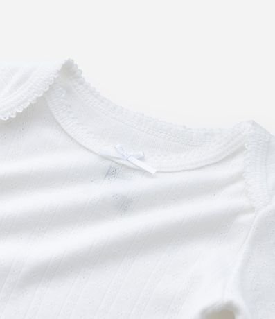 Body Infantil en Cotton Pointelle con Cuello Americano – Talle RN a 18 Meses 7