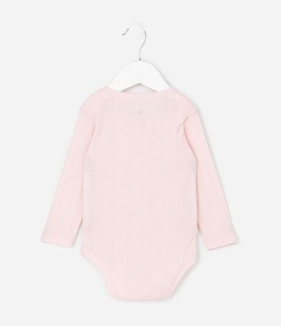Body Infantil en Cotton Pointelle con Cuello Americano – Talle RN a 18 Meses 2