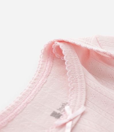 Body Infantil en Cotton Pointelle con Cuello Americano – Talle RN a 18 Meses 4