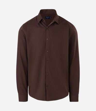 Camisa Slim en Bambu con Manga Larga