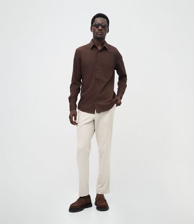 Camisa Slim en Tejido de Bambu Básica 2