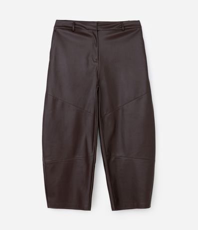 Pantalón PU Barrel con Recortes y Bolsillo Cuchillo Curve & Plus Size 5
