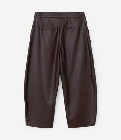 Pantalón PU Barrel con Recortes y Bolsillo Cuchillo Curve & Plus Size 6