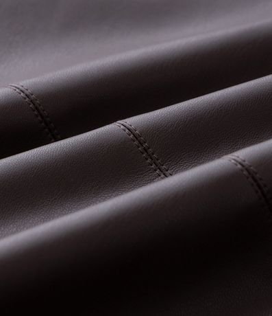 Pantalón PU Barrel con Recortes y Bolsillo Cuchillo Curve & Plus Size 7