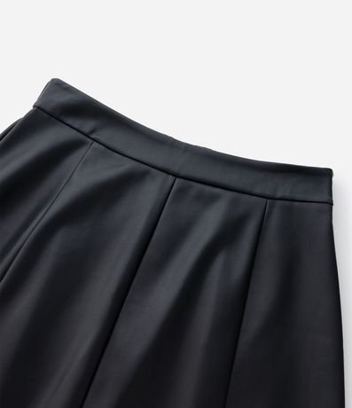 Falda Midi en PU Lisa Modelo Evasê Curve & Plus Size 9