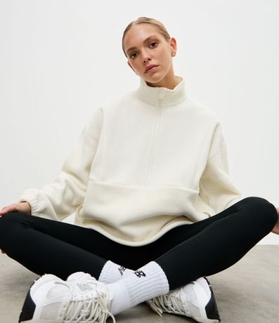 Buzo Deportivo Cerrado en Fleece con Cremallera