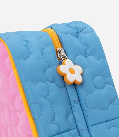 Neceser Floral con Compartimientos Limpo y Usado 5