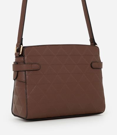 Cartera Transversal Mediana en PU Texturizado 3