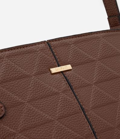 Cartera Transversal Mediana en PU Texturizado 4