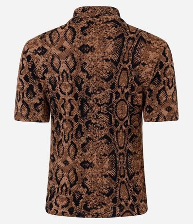 Blusa Acanalada en Rib con Estampa Cobra 6