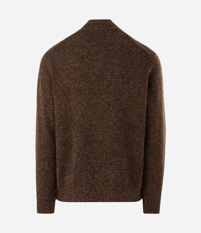 Suéter Texturizado con Cuello Half Cremallera 6