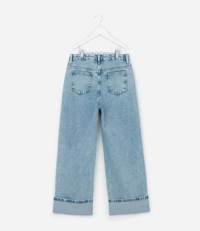 Pantalón Infantil Recta en Jeans con Ruedo Plegado – Talle 5 a 16 años 1