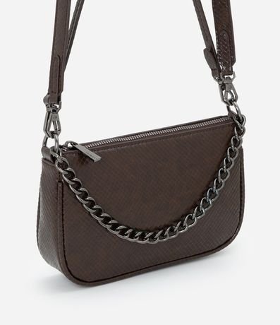 Bolsillo Baguette Transversal Pequeña con Asa de Cadena 1