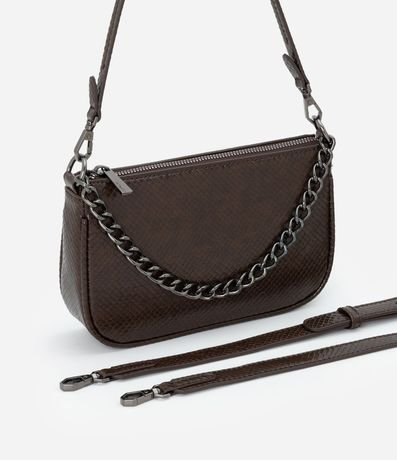 Bolsillo Baguette Transversal Pequeña con Asa de Cadena 7