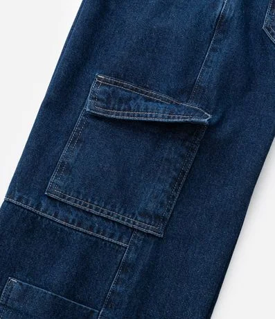 Pantalón Infantil Wide Leg en Jeans con Bolsillos Cargo – Talle 5 a 14 años 9