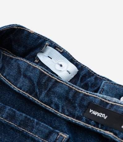 Pantalón Infantil Wide Leg en Jeans con Bolsillos Cargo – Talle 5 a 14 años 5