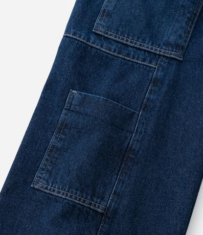 Pantalón Infantil Wide Leg en Jeans con Bolsillos Cargo – Talle 5 a 14 años 8