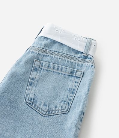 Short Jeans Infantil con Cinturón de Broderie - Talle 5 a 14 años 7