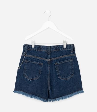 Short Infantil en Jeans con Cadena de Mariposas – Talle 5 a 14 años 2