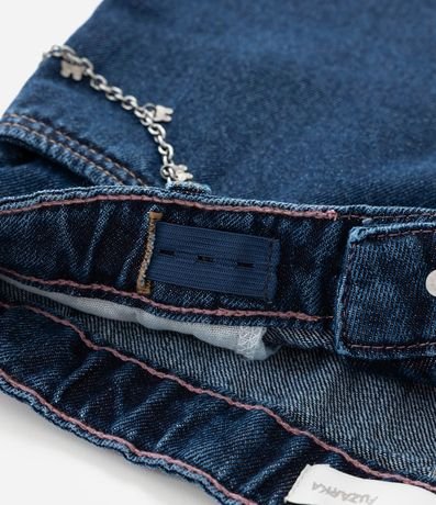 Short Infantil en Jeans con Cadena de Mariposas – Talle 5 a 14 años 3