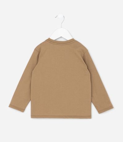 Remera Infantil Manga Larga con Estampa de Oso Outline – Talle 1 a 6 años 2