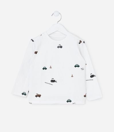 Remera Infantil en Suedine con Estampa de Carritos – Talle 1 a 5/6 años 2