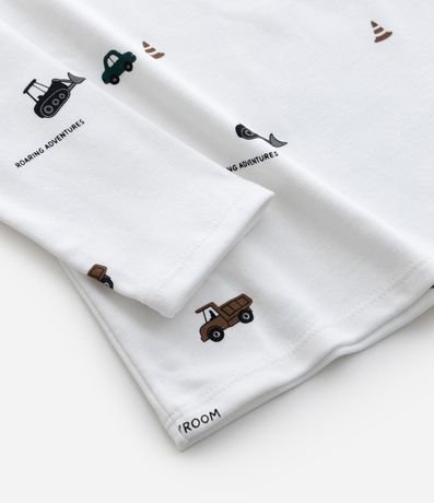 Remera Infantil en Suedine con Estampa de Carritos – Talle 1 a 5/6 años 6