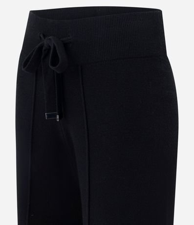 Pantalón Recto en Punto con Cintura Elástica 6