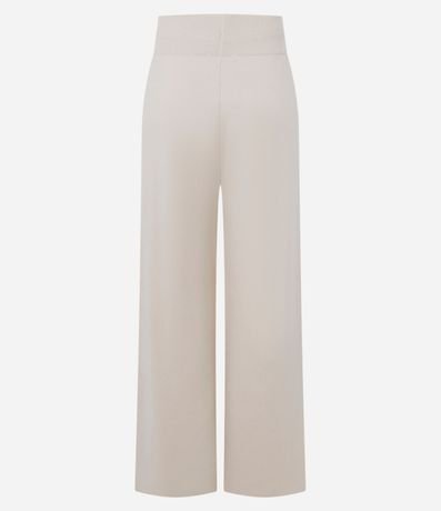 Pantalón Recto en Punto con Cintura Elástica 8