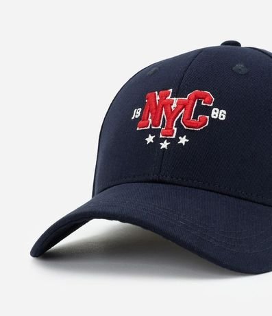 Gorra en Sarga con Aba Curva y Bordado NYC 1986 4