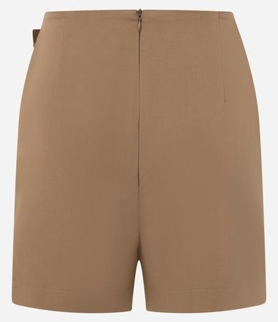 Short Pollera Sastre en Viscosa con Traspase de Hebilla 6