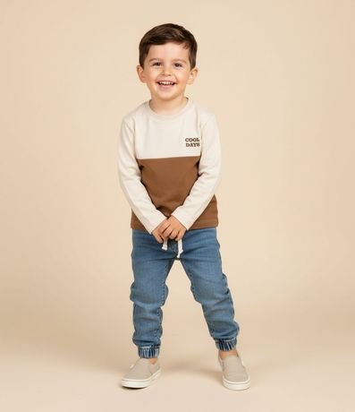 Remera Infantil en Piquet con Recortes - Talle 1 a 6 años 2