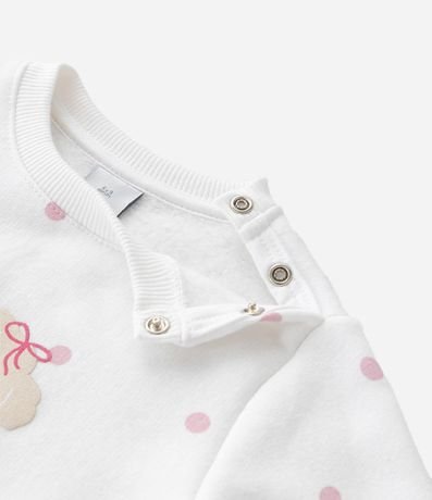 Saco Infantil con de Lunares y Estampa de Poodle – Talle RN a 18 Meses 5